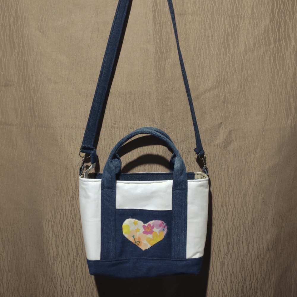 Handmade Upcycled Denim Bag 6